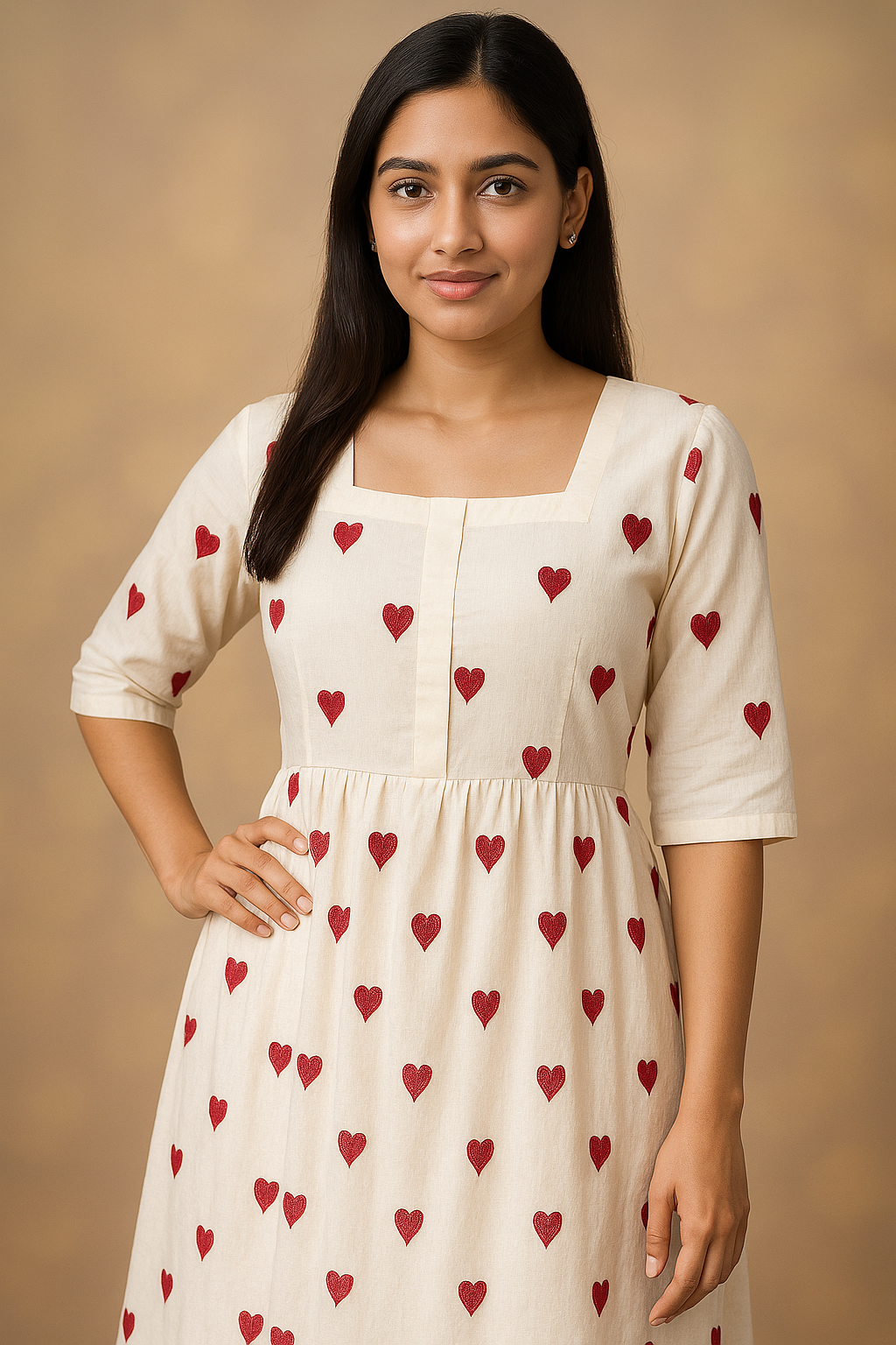 Heart kurti