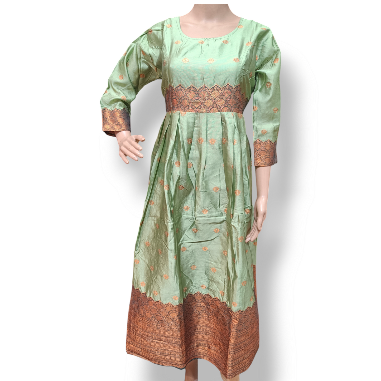 Kurti with Golden glow