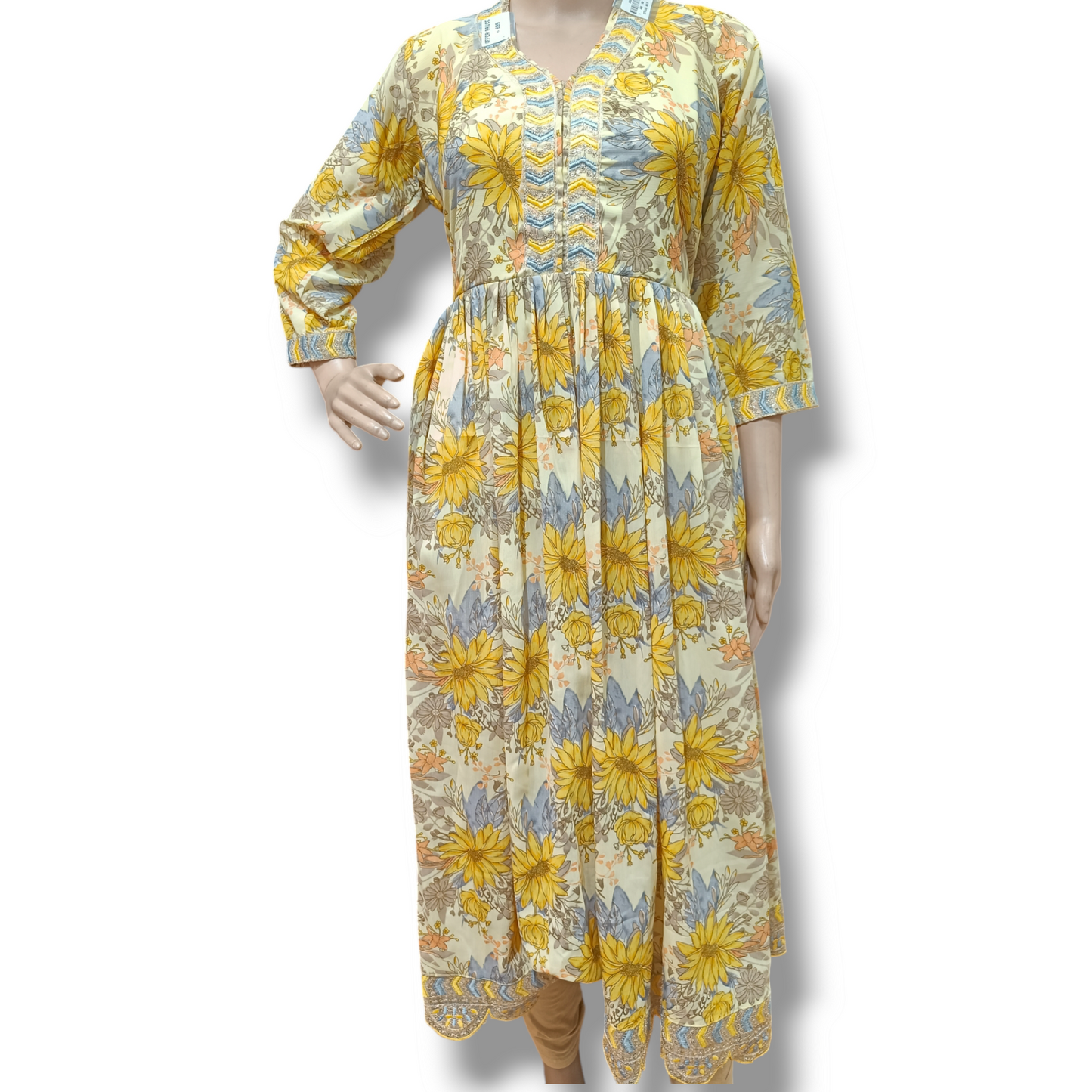 Printed umbrella kurti