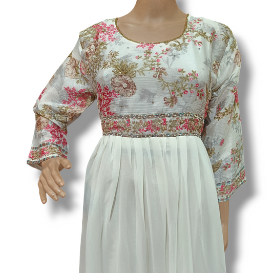 White Gown kurti
