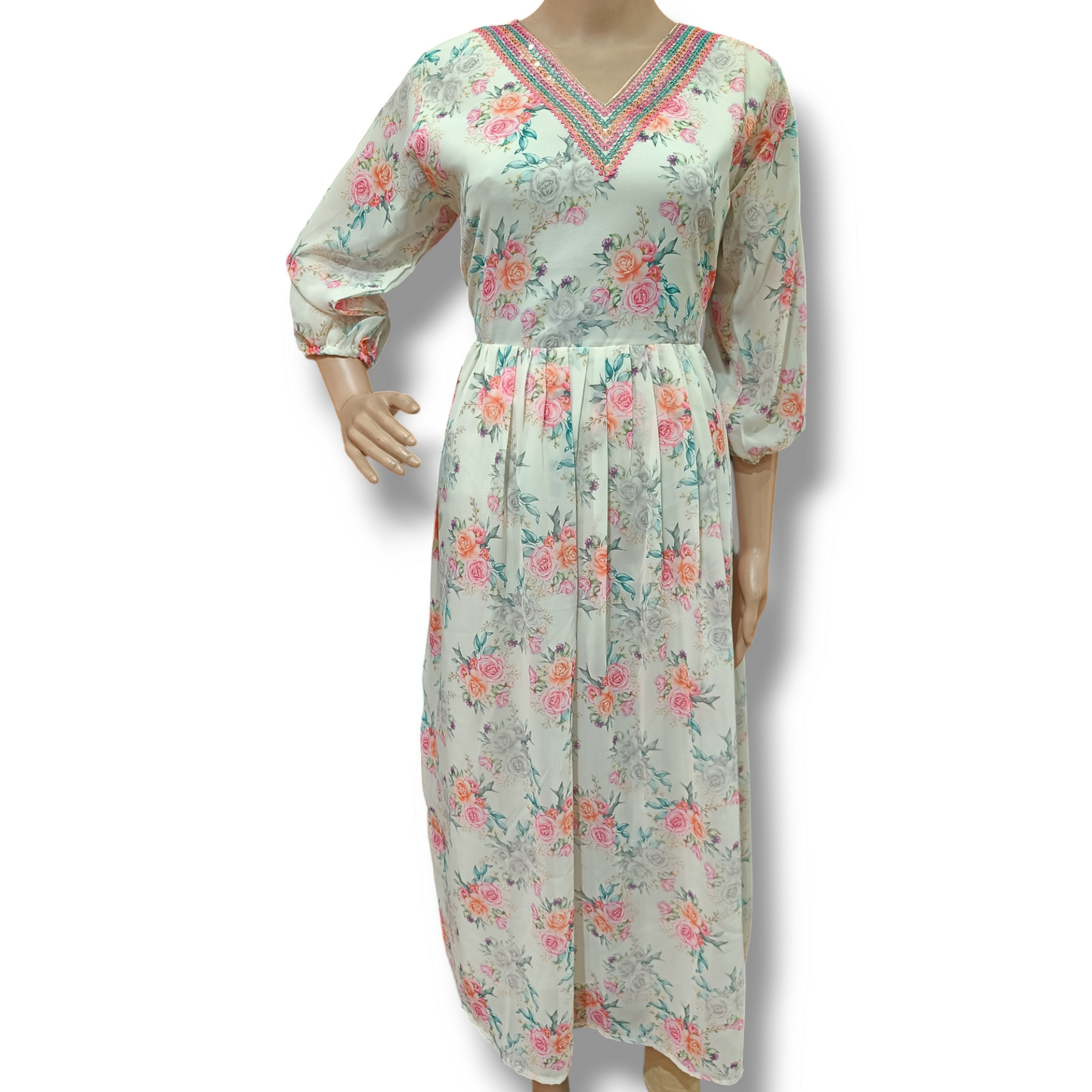 Printed creamy kurti
