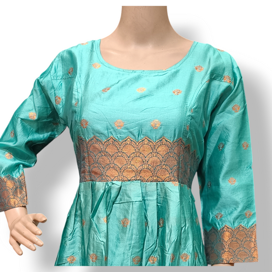 Kurti with Golden glow