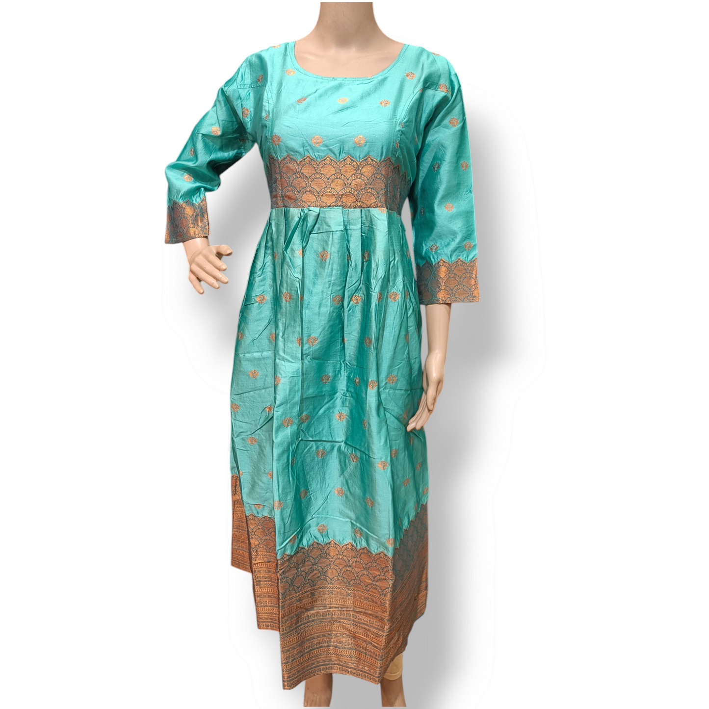 Kurti with Golden glow