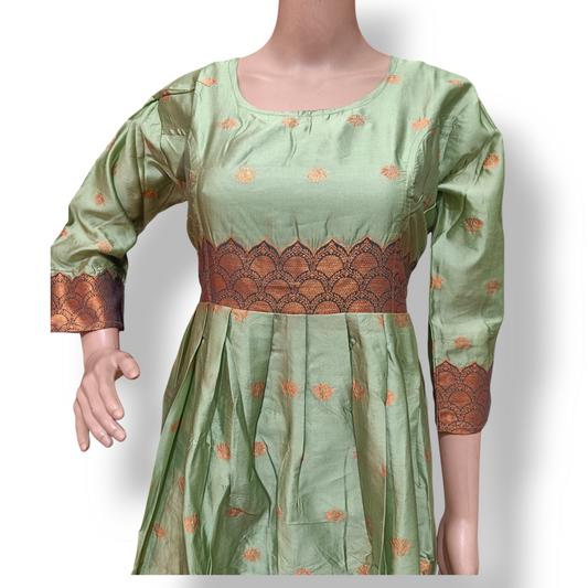 Kurti with Golden glow